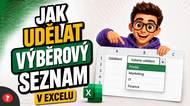 Jak vytvořit v buňce rozbalovací seznam v Excelu
